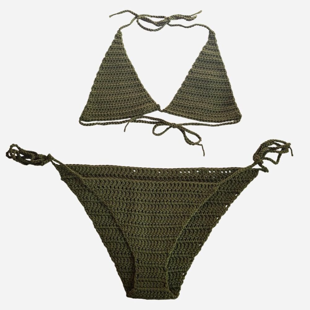 Unbranded Women's Green Bikinis-and-tankini-sets